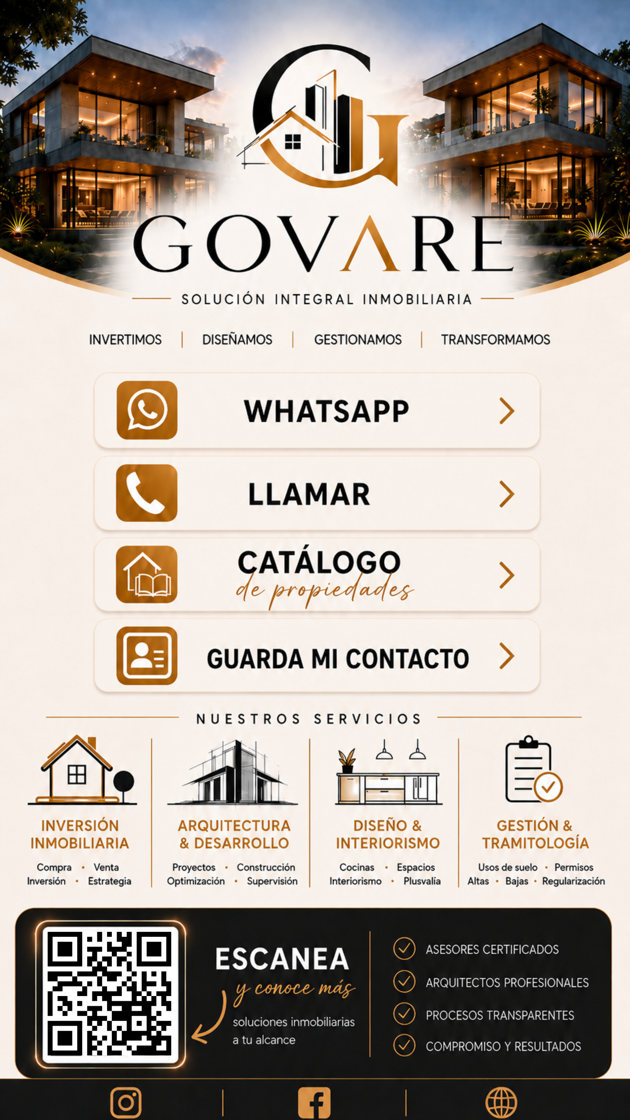 Tarjeta digital interactiva GOVARE
